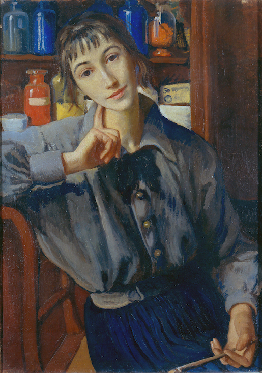 Zinayida Serebryakova, Selbstbildnis,  Entstehungszeit: 1923 – 1924, Öl auf Leinwand, 80 x 57 cm, Objekt-ID: 55894 - Creditline: The Kyiv National Art Gallery